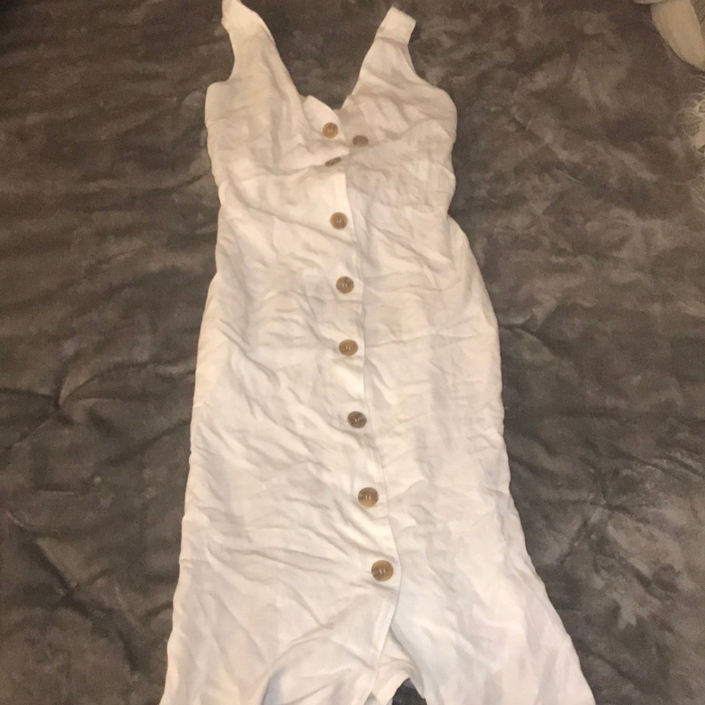 Love tree long white dress